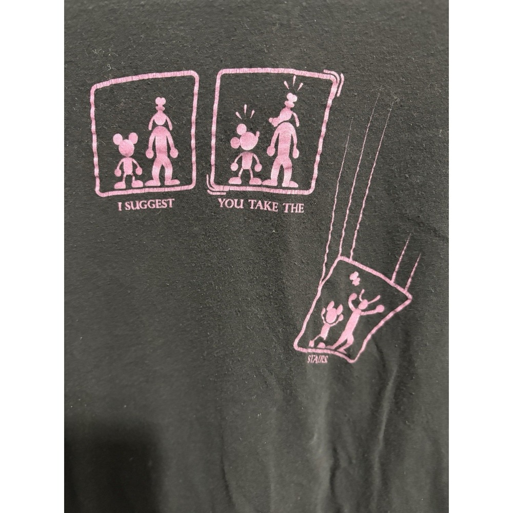 Y2K Disney Parks Women's Tower Of Terror T Shirt - I Suggest You Take Stairs XL